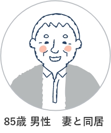 85歳 男性 妻と同居